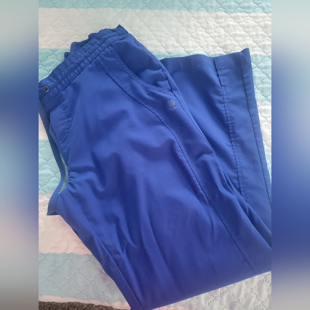 Womens blue scrub bottoms.